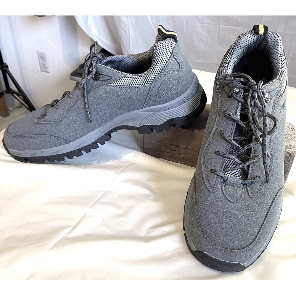 Men's Outdoor Hiking Boots- Gray-No Insoles- Size 11- Excellent Condition